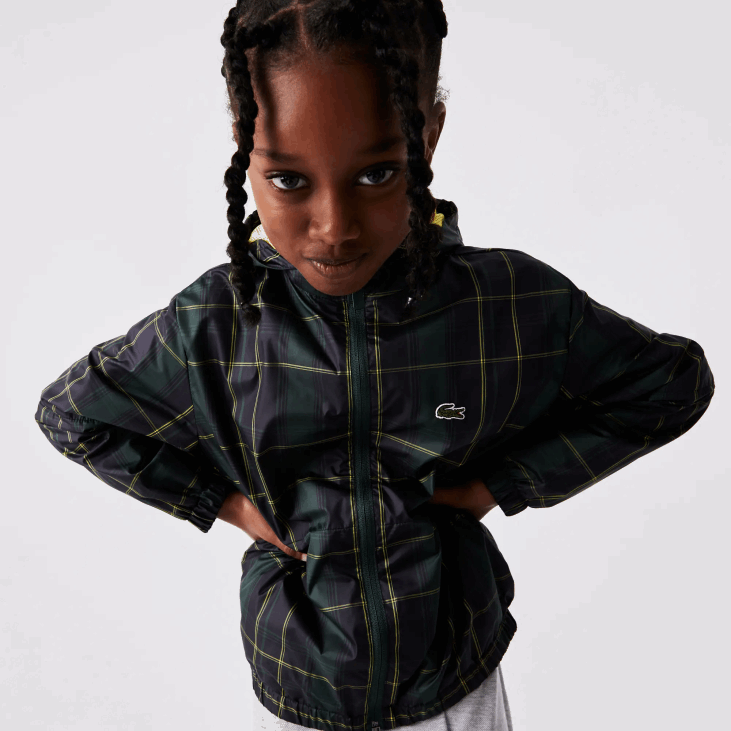 клинци водоодбојна ветровка 86883262 тамноплава зелена жута 9дв Lacoste