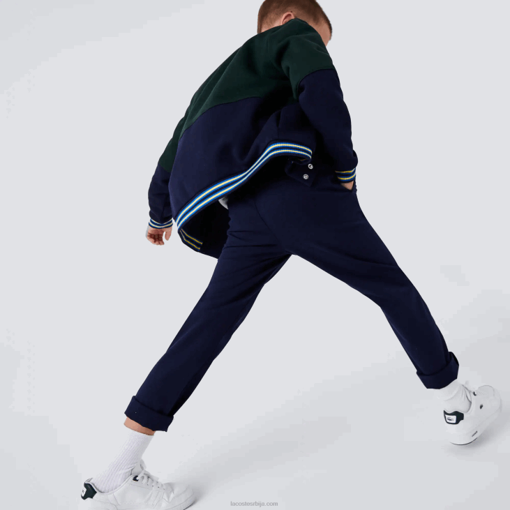 децаци памучне памучне цхинос од растезљивог габардина 86883269 тамноплава 166 Lacoste