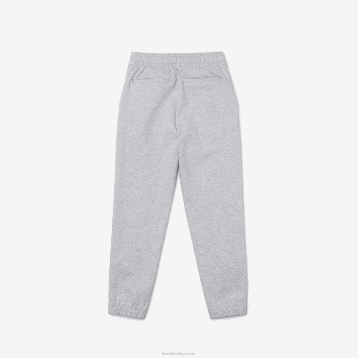 децаци памучне цхинос са еластичним струком 86883275 сиви кине цца Lacoste