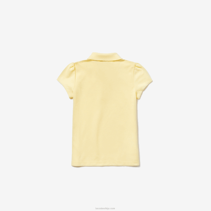девојке мини пике поло са назубљеном крагном 86882949 жута 6кп Lacoste