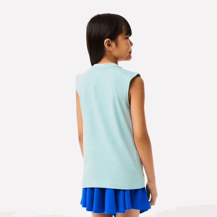 девојке мајица без рукава од памучног дреса 86883016 минт лгф Lacoste