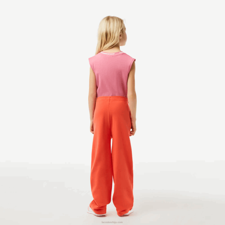 девојке широке панталоне 86883059 наранџаста 02к Lacoste