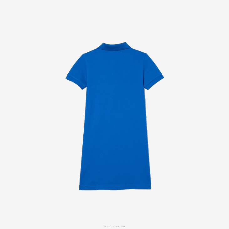 девојке памучна поло хаљина 86883084 блуе ккб Lacoste