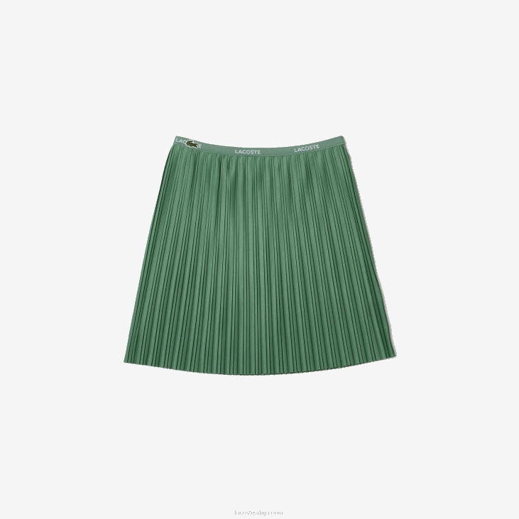 девојке плисирана сукња од дреса 86883090 каки зелена кк5 Lacoste