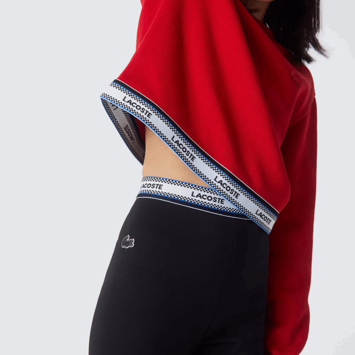 девојке хеланке са штампаним струком 86883232 црна 031 Lacoste