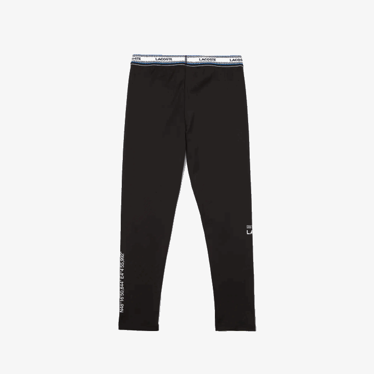 девојке хеланке са штампаним струком 86883232 црна 031 Lacoste