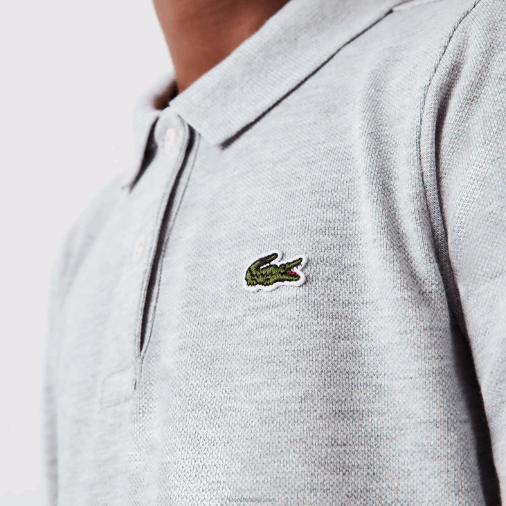 девојке пикуе поло хаљина 86883282 сиви кине цца Lacoste