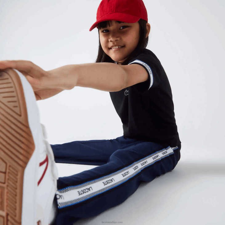 девојке бочне траке превелике панталоне 86883289 тамноплава 166 Lacoste