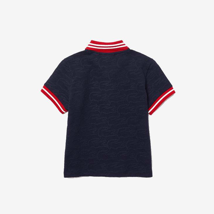 девојке крокодилски вез пике поло 86883164 морнарско плава црвена бела гтф Lacoste