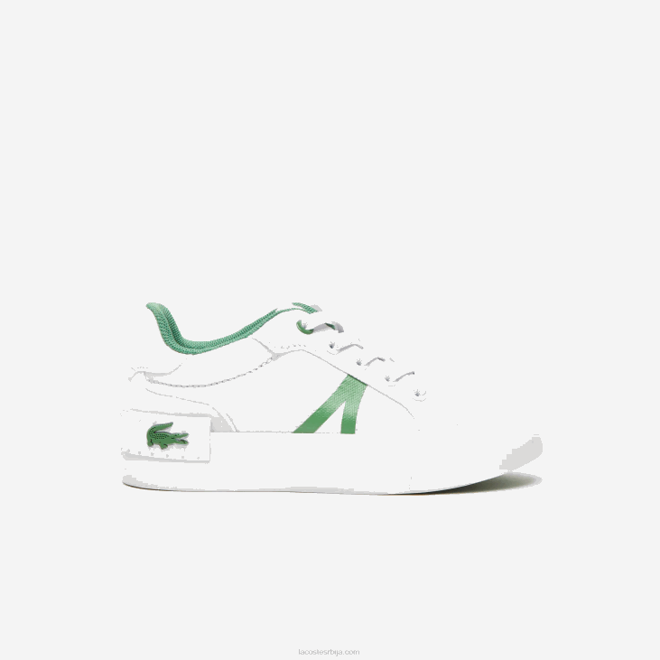 одојчади л004 текстилне патике 86882933 бела/зелена 082 Lacoste