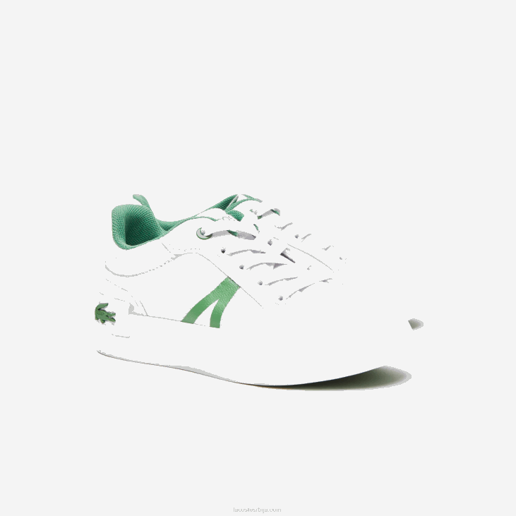 одојчади л004 текстилне патике 86882933 бела/зелена 082 Lacoste