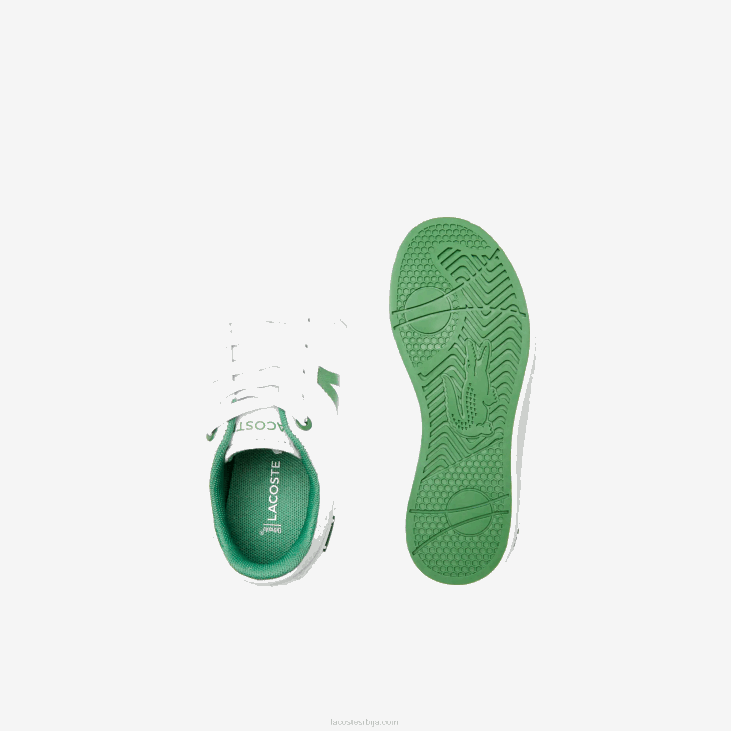одојчади л004 текстилне патике 86882933 бела/зелена 082 Lacoste