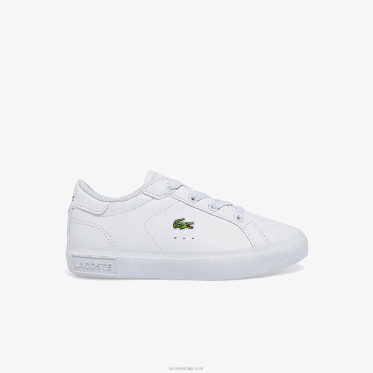 одојчади поверцоурт синтетичке патике 86882935 бела 21г Lacoste