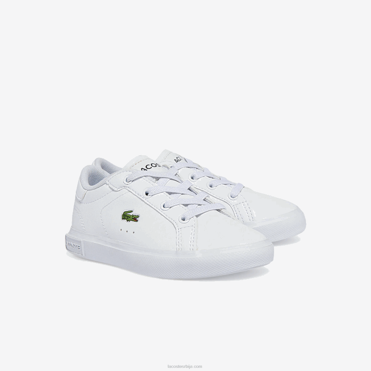 одојчади поверцоурт синтетичке патике 86882935 бела 21г Lacoste
