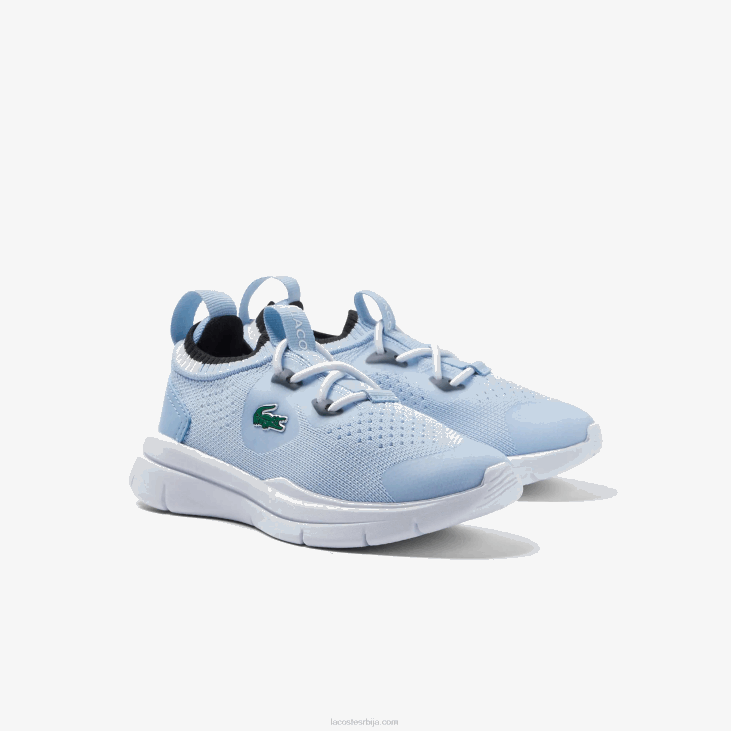 одојчади рун спин плетене текстилне патике контрастне боје 86882980 светло плава бела 2к7 Lacoste