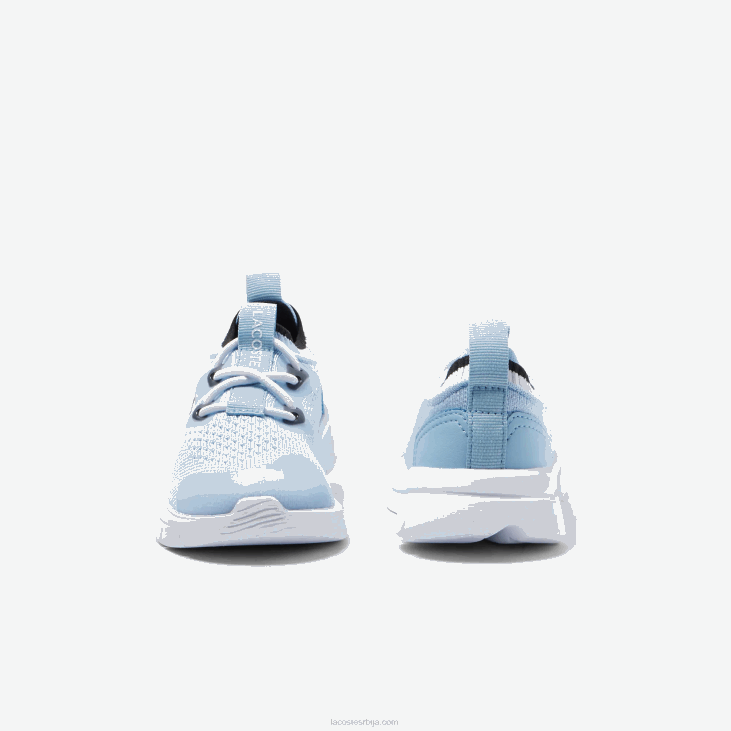 одојчади рун спин плетене текстилне патике контрастне боје 86882980 светло плава бела 2к7 Lacoste