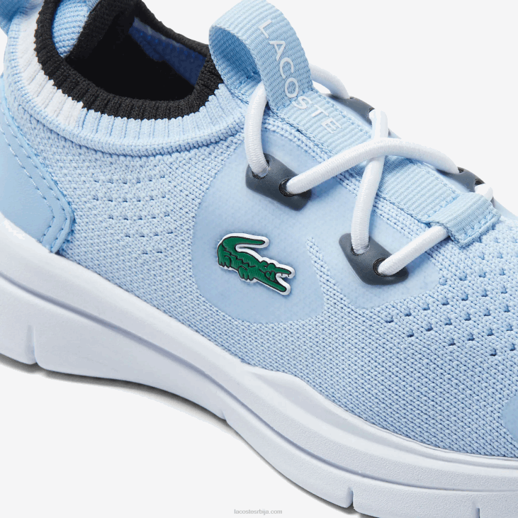 одојчади рун спин плетене текстилне патике контрастне боје 86882980 светло плава бела 2к7 Lacoste