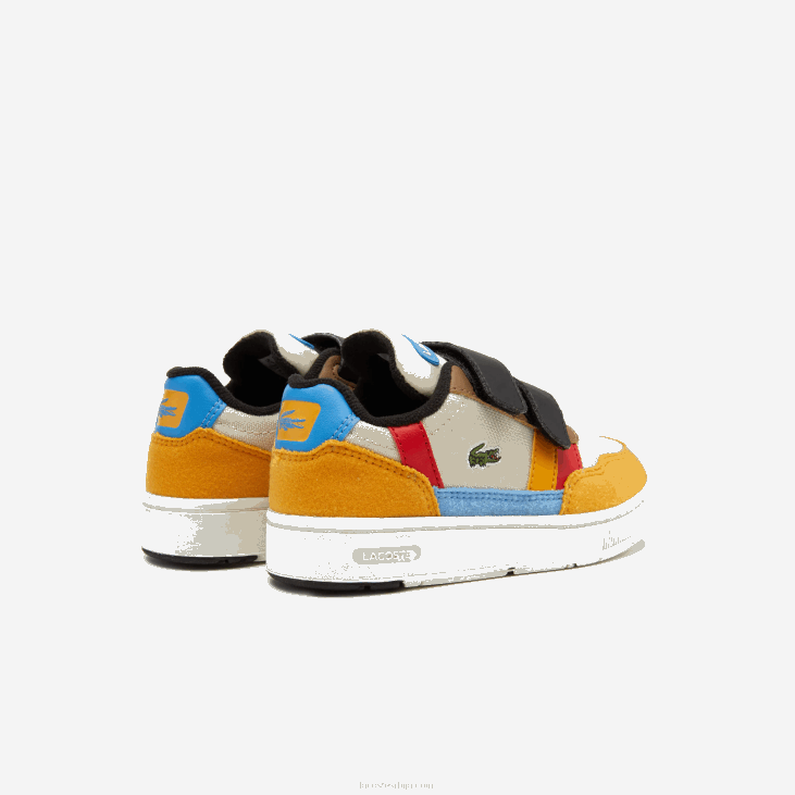 одојчади т-цлип зимске синтетичке ципеле на отвореном 86882992 бело и жуто хт3 Lacoste