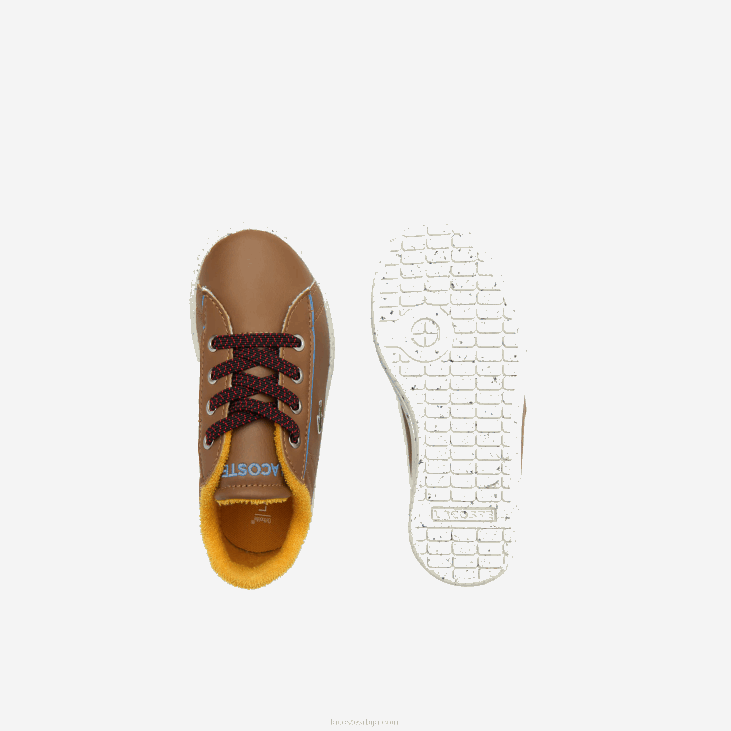 одојчади карнаби зимске синтетичке ципеле на отвореном 86882993 браон светло плава 2г7 Lacoste