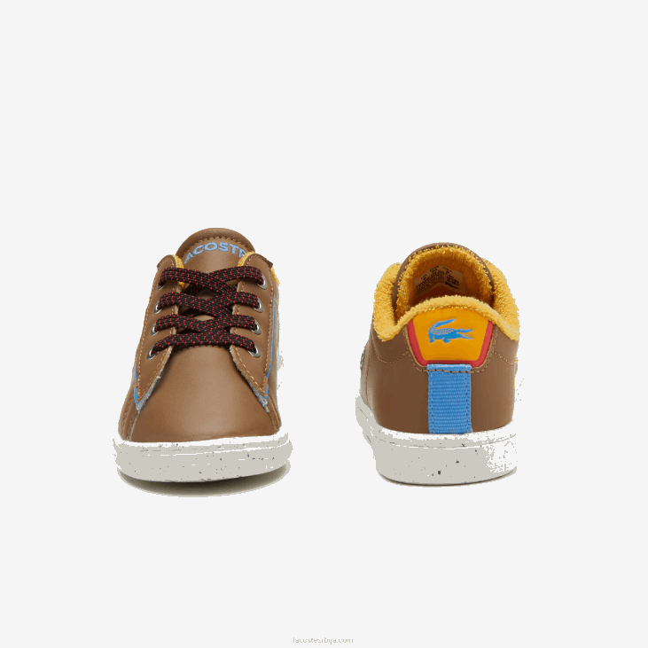 одојчади карнаби зимске синтетичке ципеле на отвореном 86882993 браон светло плава 2г7 Lacoste
