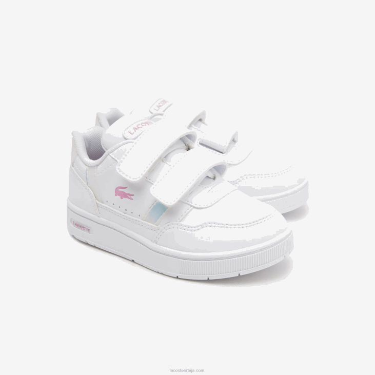 одојчади синтетичке патике на пету са т-клипом 86882938 бела 21г Lacoste