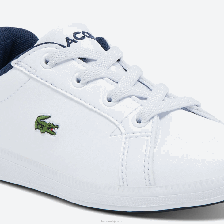 одојчади дипломиране синтетичке патике 86882972 бела и тамноплава 042 Lacoste