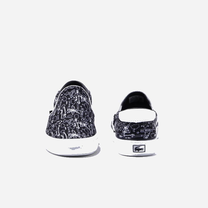 клинци скок служити текстил слип он 86883234 црно-бело 312 Lacoste