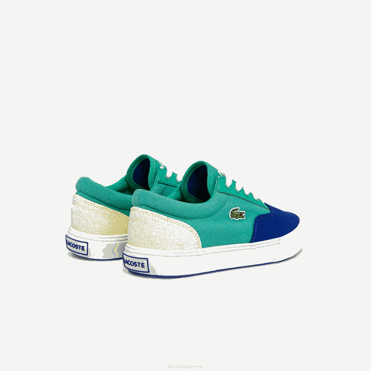 клинци скок служи чипкане платнене патике 86883264 плаво зелено бг3 Lacoste