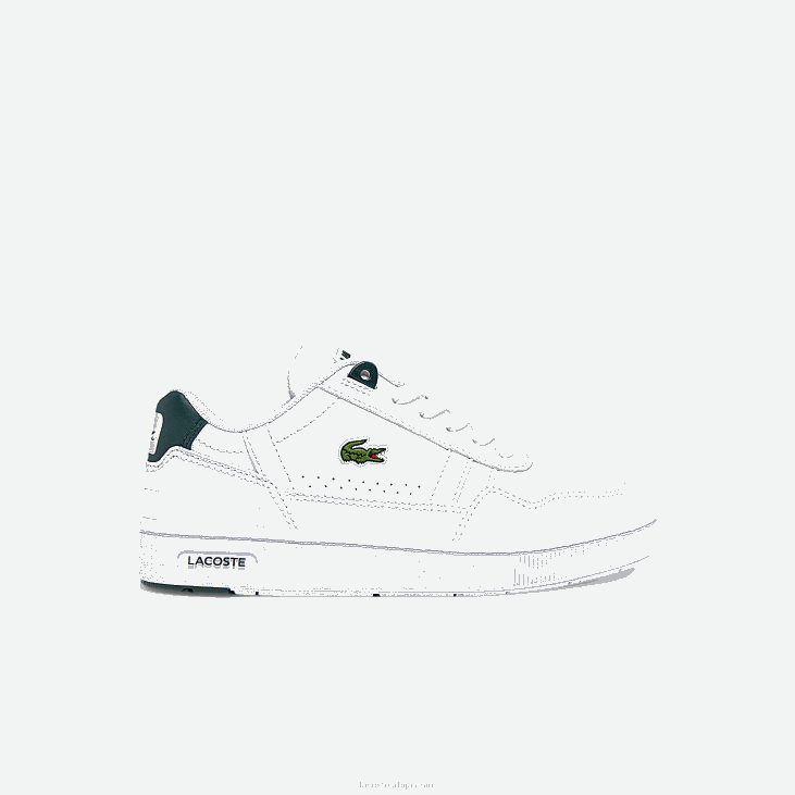 клинци синтетичке патике т-цлип 86883115 бела и тамно зелена 1р5 Lacoste