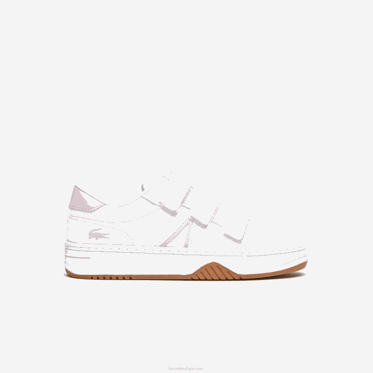 јуниори л001 синтетичке патике 86883326 бела и розе б53 Lacoste