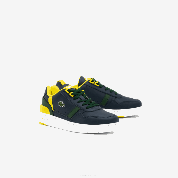 јуниори т-цлип синтетичке цолор-поп патике 86883315 морнарско-зелена 2с3 Lacoste