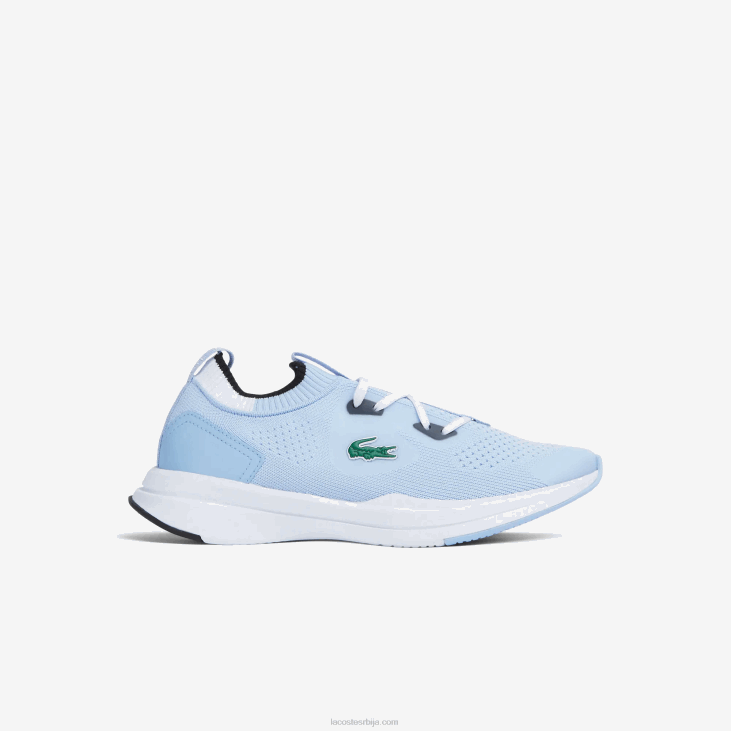 јуниори рун спин плетене текстилне патике контрастне боје 86883329 светло плава бела 2к7 Lacoste