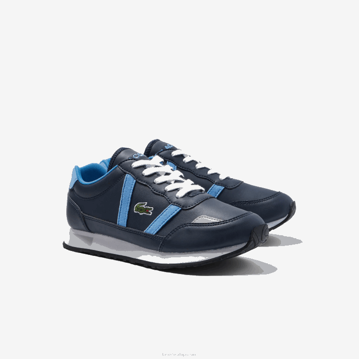 јуниори партнер синтетичке цолор-поп патике 86883333 тамноплава и светло плава 7е9 Lacoste