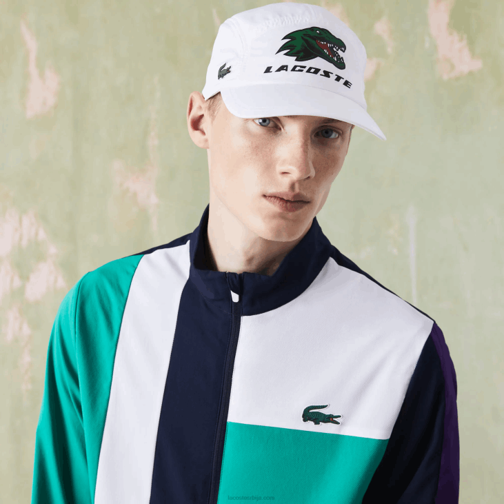 мушкарци спортска ексклузивна крокодилска тениска капа 86882237 бела 001 Lacoste