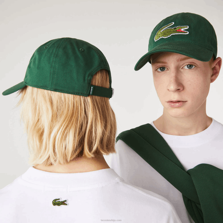 мушкарци подесива капа од органског памука 86882268 зелена 132 Lacoste