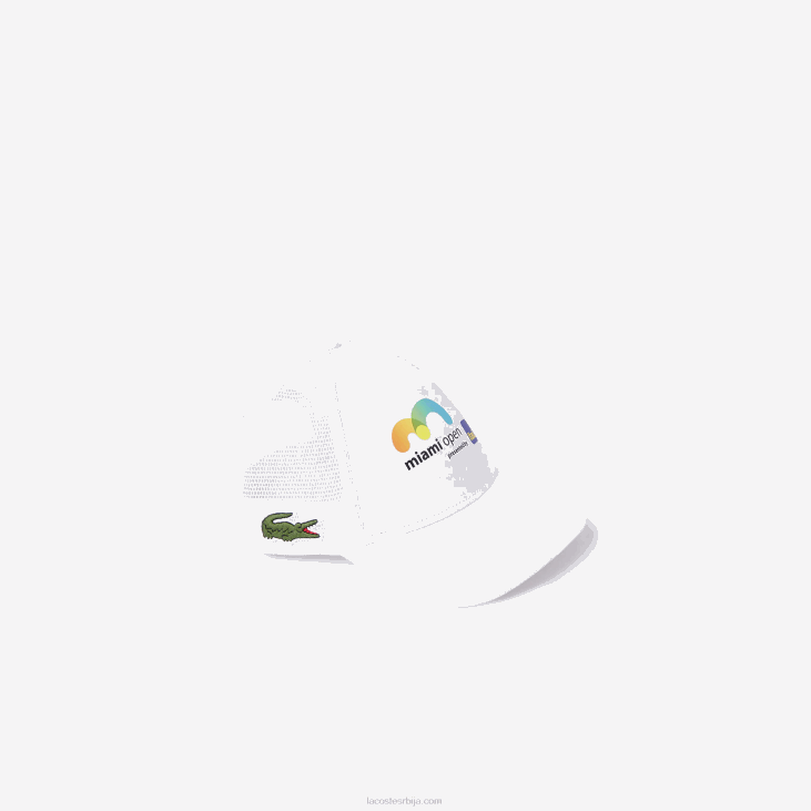 мушкарци мајами отворени шешир 86882341 бела 001 Lacoste