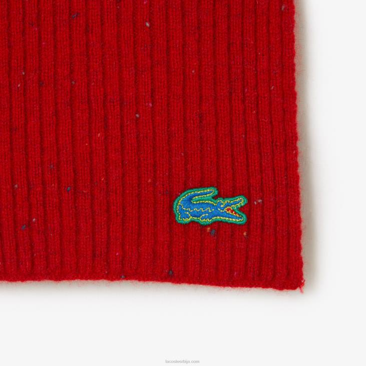 мушкарци шарена вунена марама 86882303 црвена 7цк Lacoste