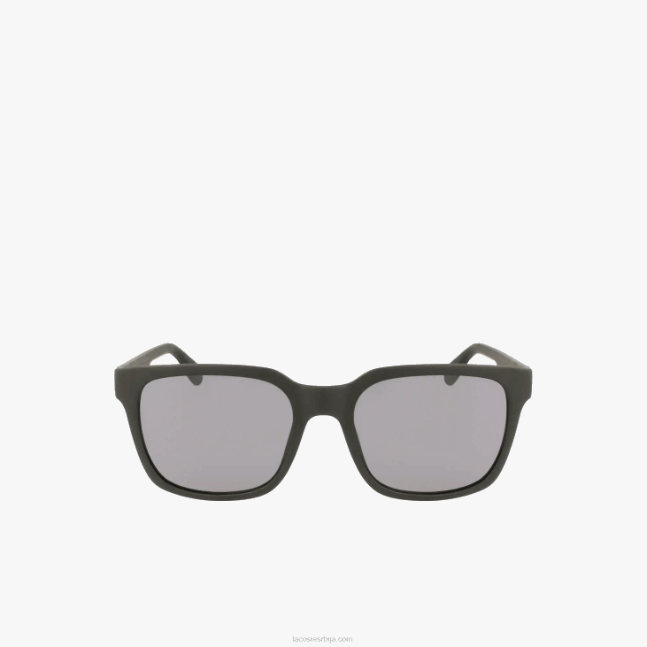 мушкарци правоугаоне активне линије сунчане наочаре 86882281 црно/плаво 002 Lacoste