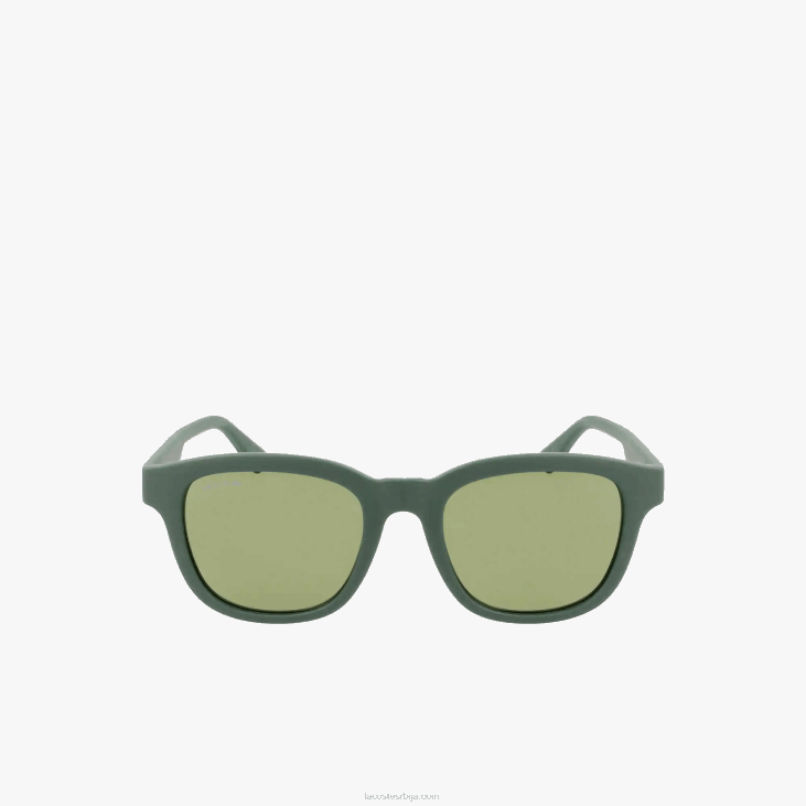 мушкарци правоугаоне активне линије сунчане наочаре 86882306 мат зелена 301 Lacoste