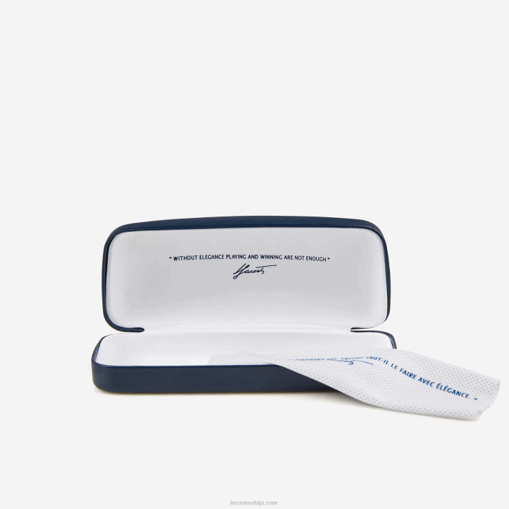 мушкарци правоугаоне наочаре за сунце у боји 86882308 мат црна 001 Lacoste