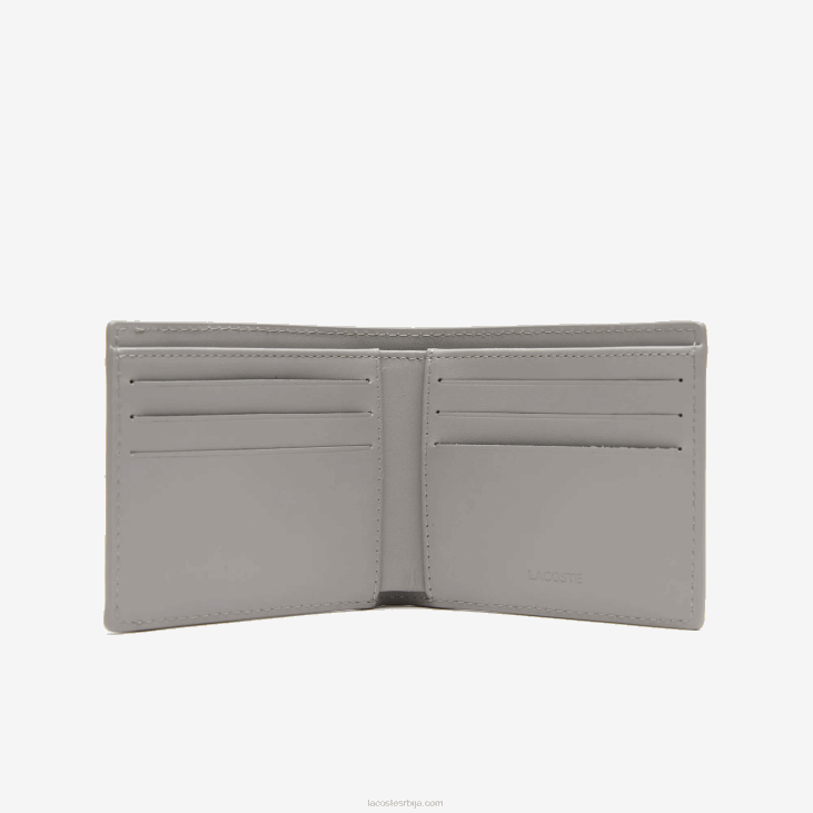 мушкарци контрастни подстава склопиви новчаник 86881989 цимент флориде ноир л69 Lacoste