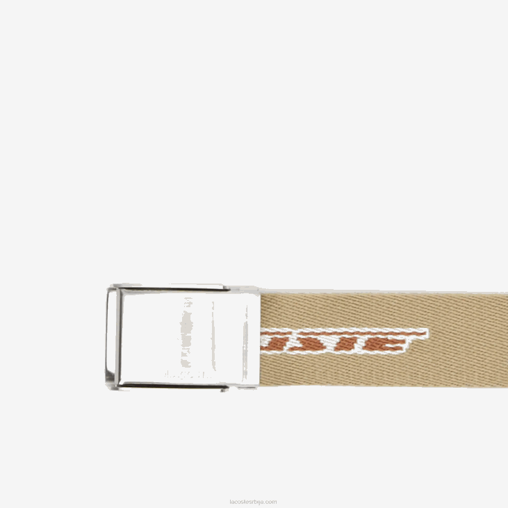 мушкарци појас са контрастним логом 86881960 лав пецан фарине м04 Lacoste