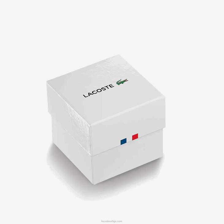 мушкарци 12.12 Сат са 3 казаљке - црни са силиконским каишем 86882315 црна 000 Lacoste