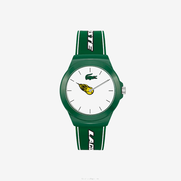 мушкарци неоцроц сат са зеленим силиконским ременом 86882206 зелено 000 Lacoste