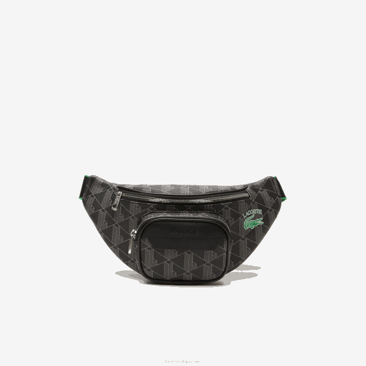 мушкарци торба за каиш са мешаним монограмом 86881949 моно ноир грис естрагон л83 Lacoste