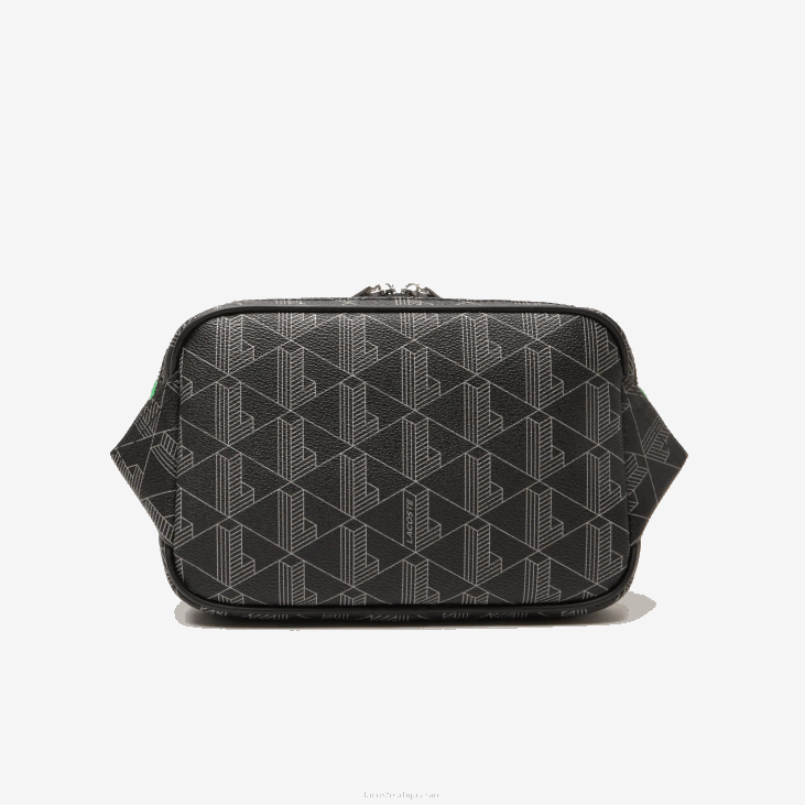 мушкарци торба за попречно боди са мешаним монограмом: мала 86881961 моно ноир грис естрагон л83 Lacoste