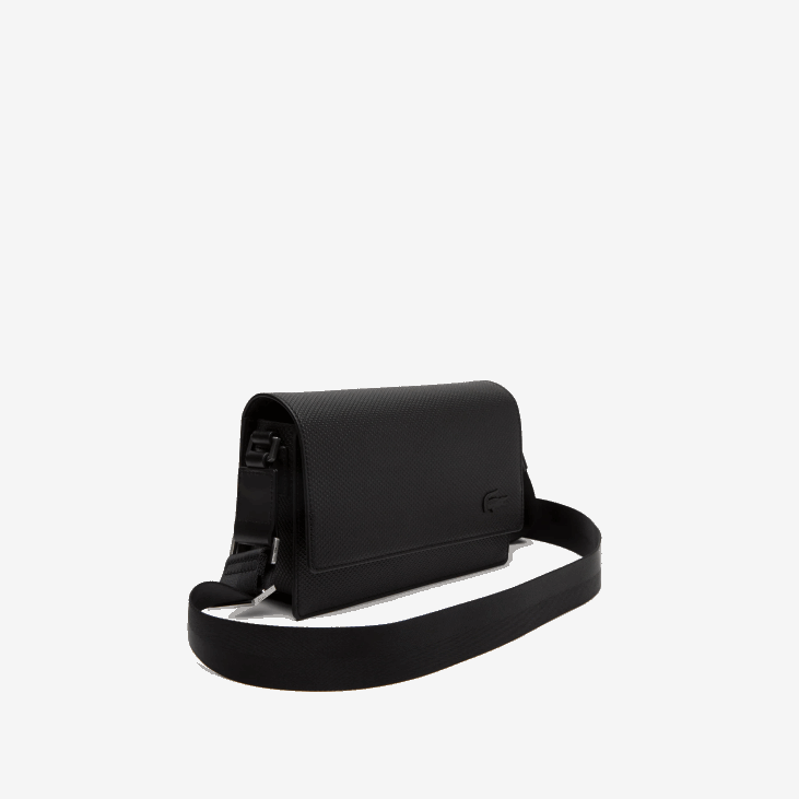 мушкарци цхантацо торба са преклопом од телеће коже 86881970 црна 000 Lacoste