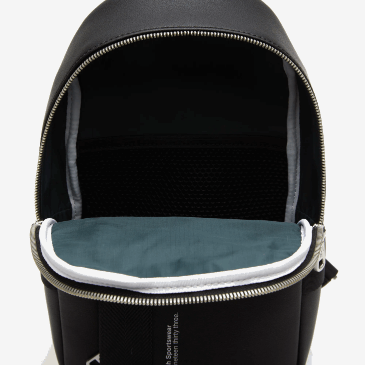 мушкарци компактна дељива торба од телеће коже 86882002 црна 000 Lacoste