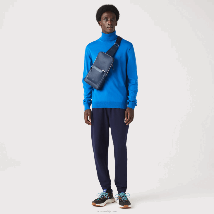 мушкарци цхантацо удобна кожна торба 86882015 маринац 166 аргентински к39 Lacoste