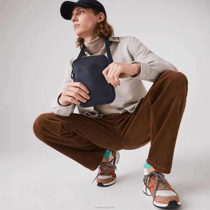 мушкарци класична петит пикуе вертикална торба са патентним затварачем 86882024 21 Lacoste